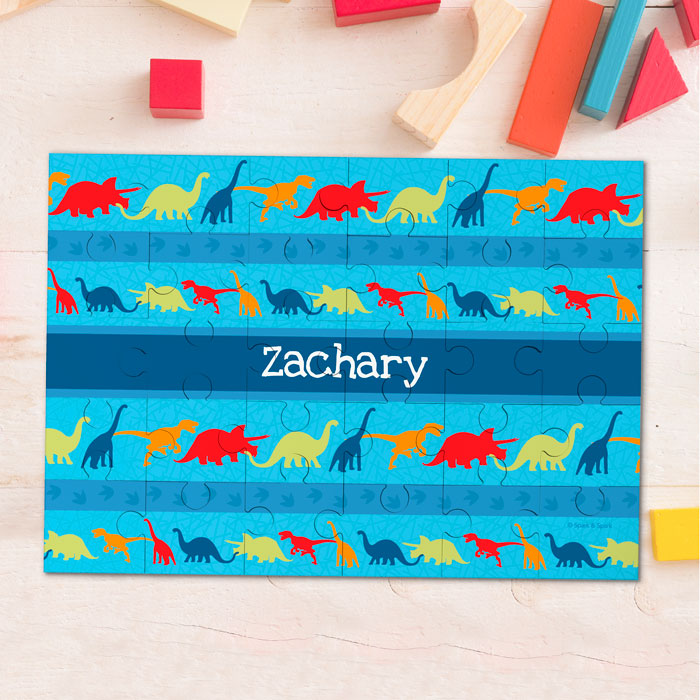 Dinosaur Trails Personalized Puzzles