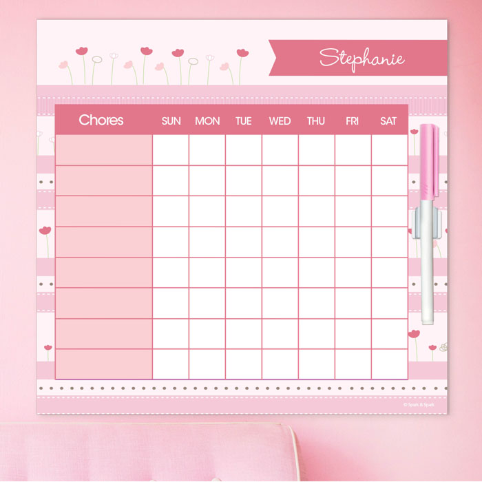 Field Of Tulips Chore Chart
