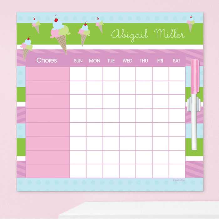 Yummy Ice Cream Chore Chart