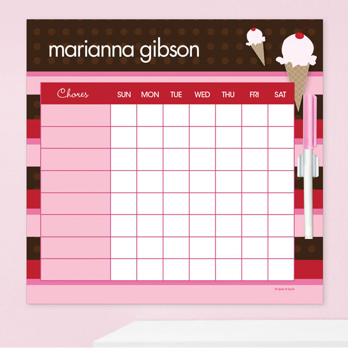 Strawberry Cone Chore Chart