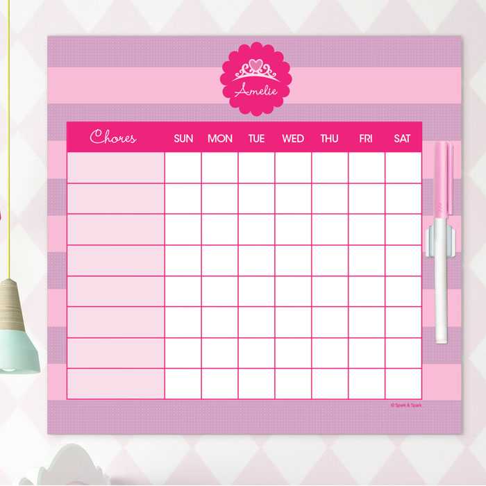 I Am A Pretty Princess Chore Chart