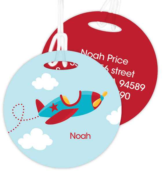 Fly Little Plane Bag Tag