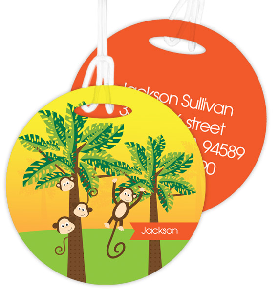 Monkeys In The Jungle Bag Tag