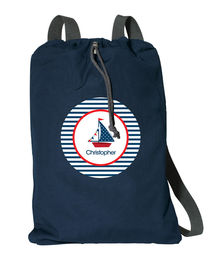 Set Sail Drawstring Backpack