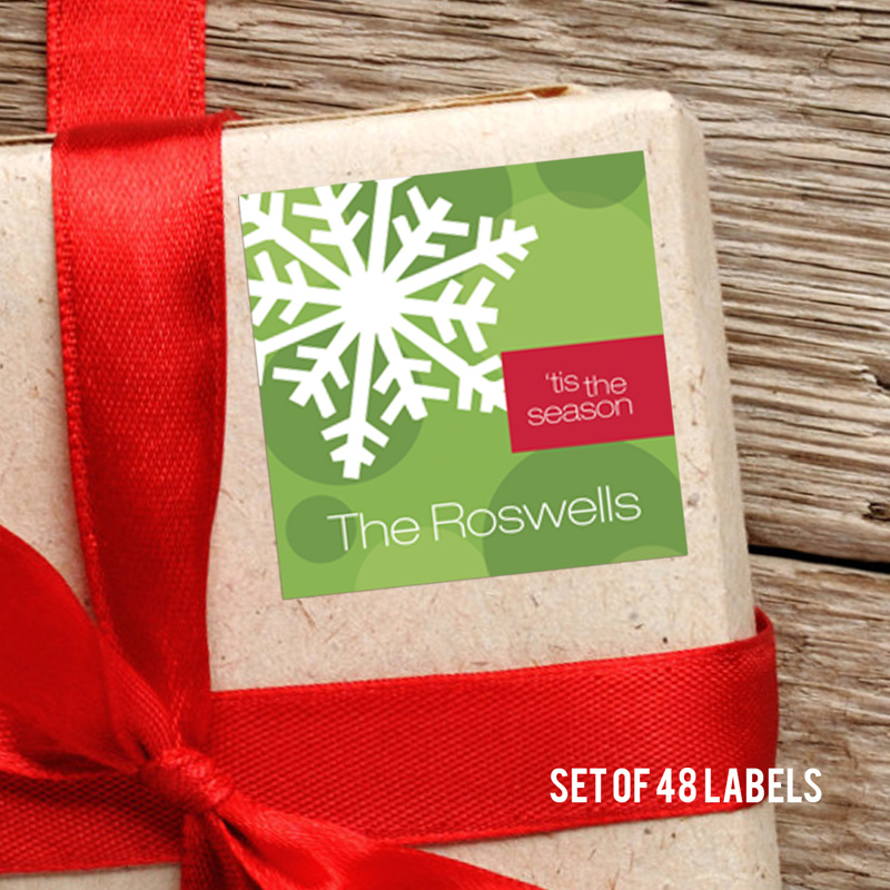 Let It Snow Square Gift Label Set