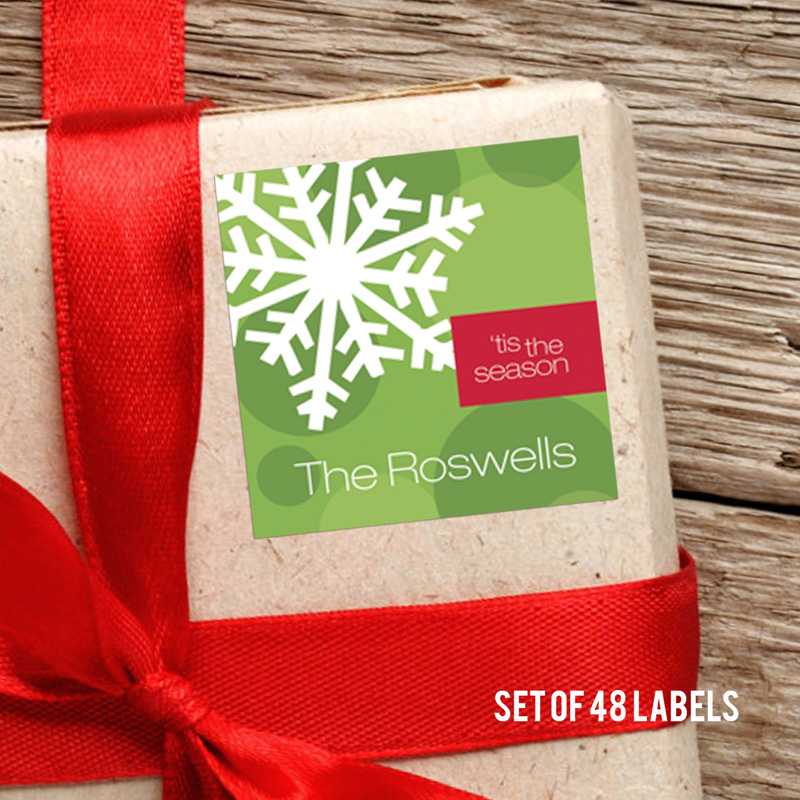 Let It Snow Square Gift Label Set