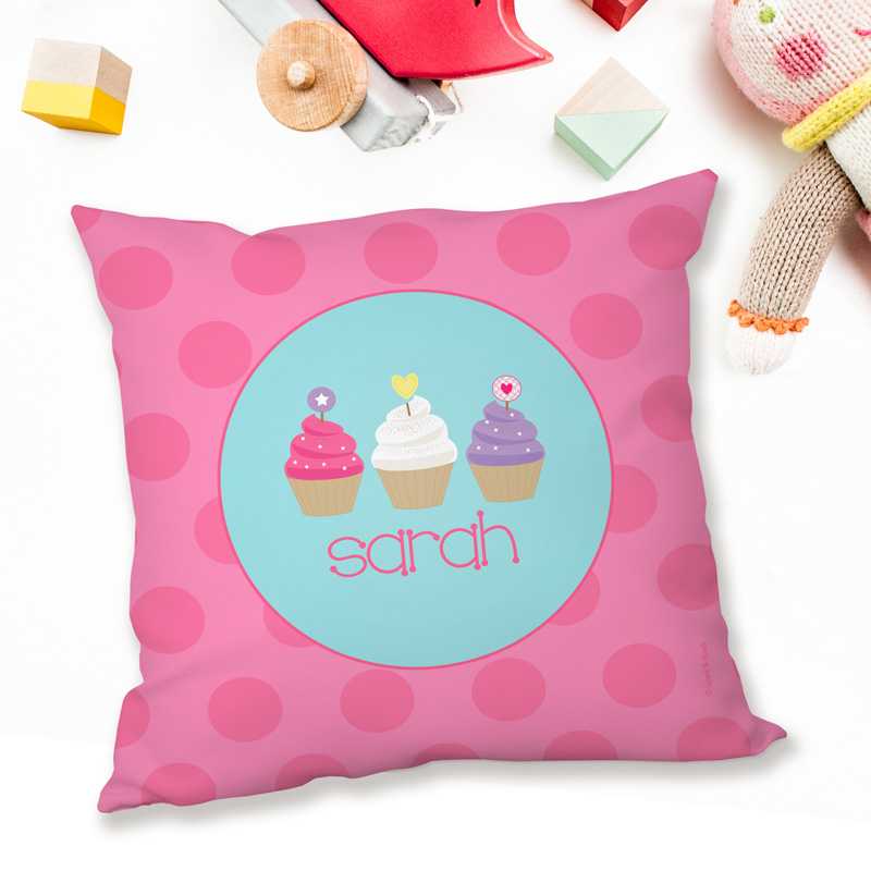 Three Sweet Cupcakes Pillows