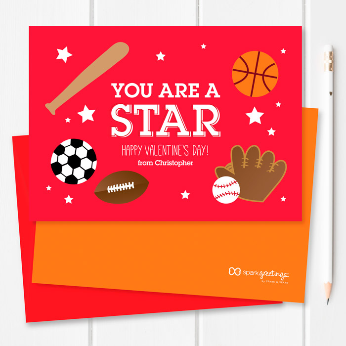 You Are A Superstar Kids Valentines Cards