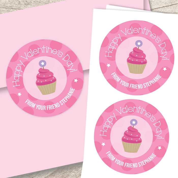 Three Sweet Cupcakes Custom Stickers