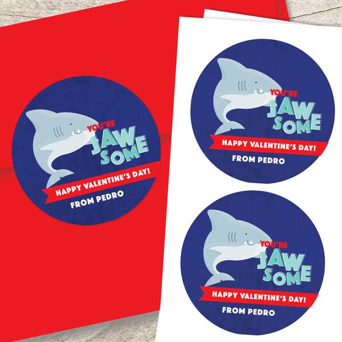 Shark Love Custom Stickers