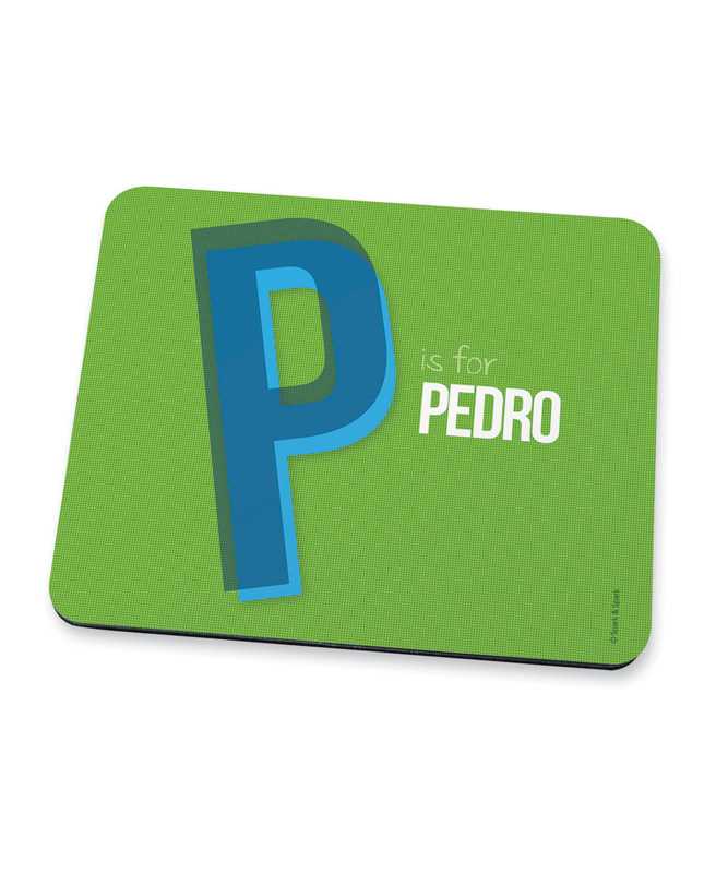 Double Initial Green Mouse Pad