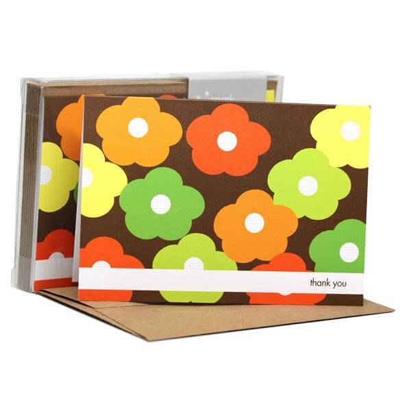 Flower Bunch Green Notecards