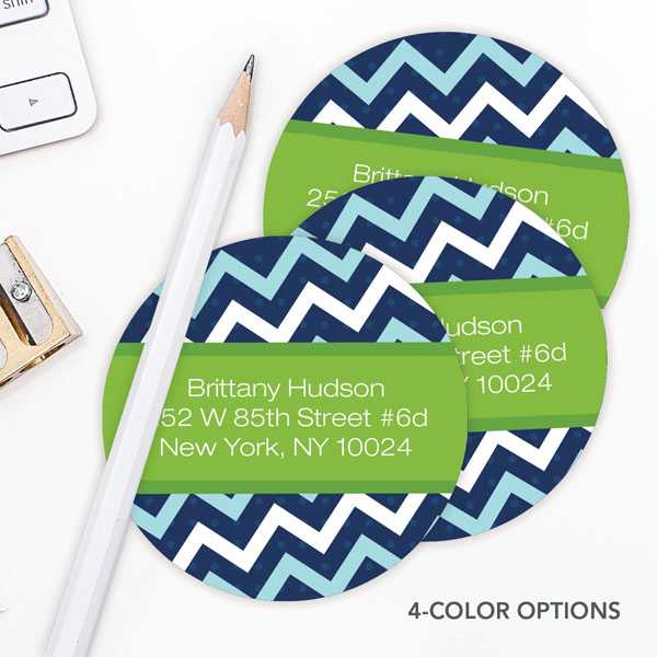 Mod Chevrons Label Set