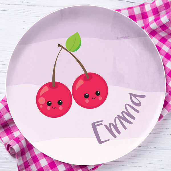Yummy Cherries Kids Plates