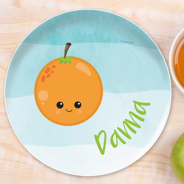 Yummy Orange Kids Plates