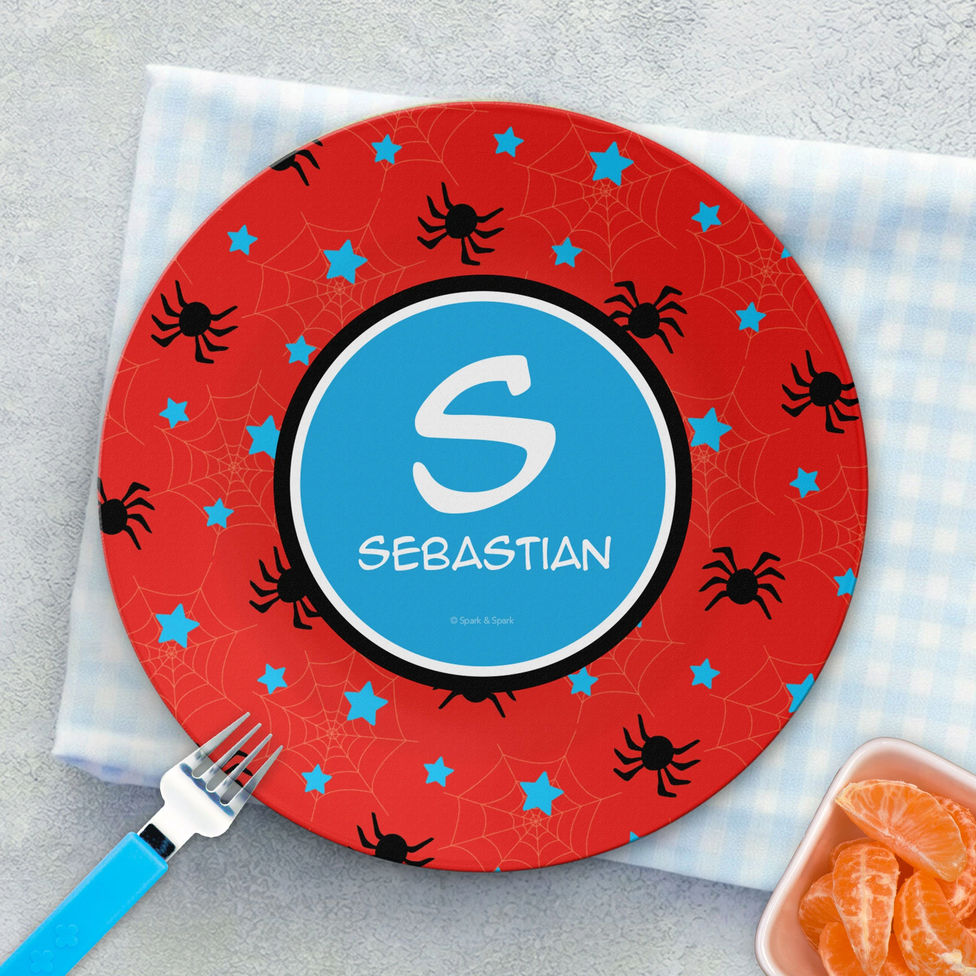 Fun Spider Web Kids Plate