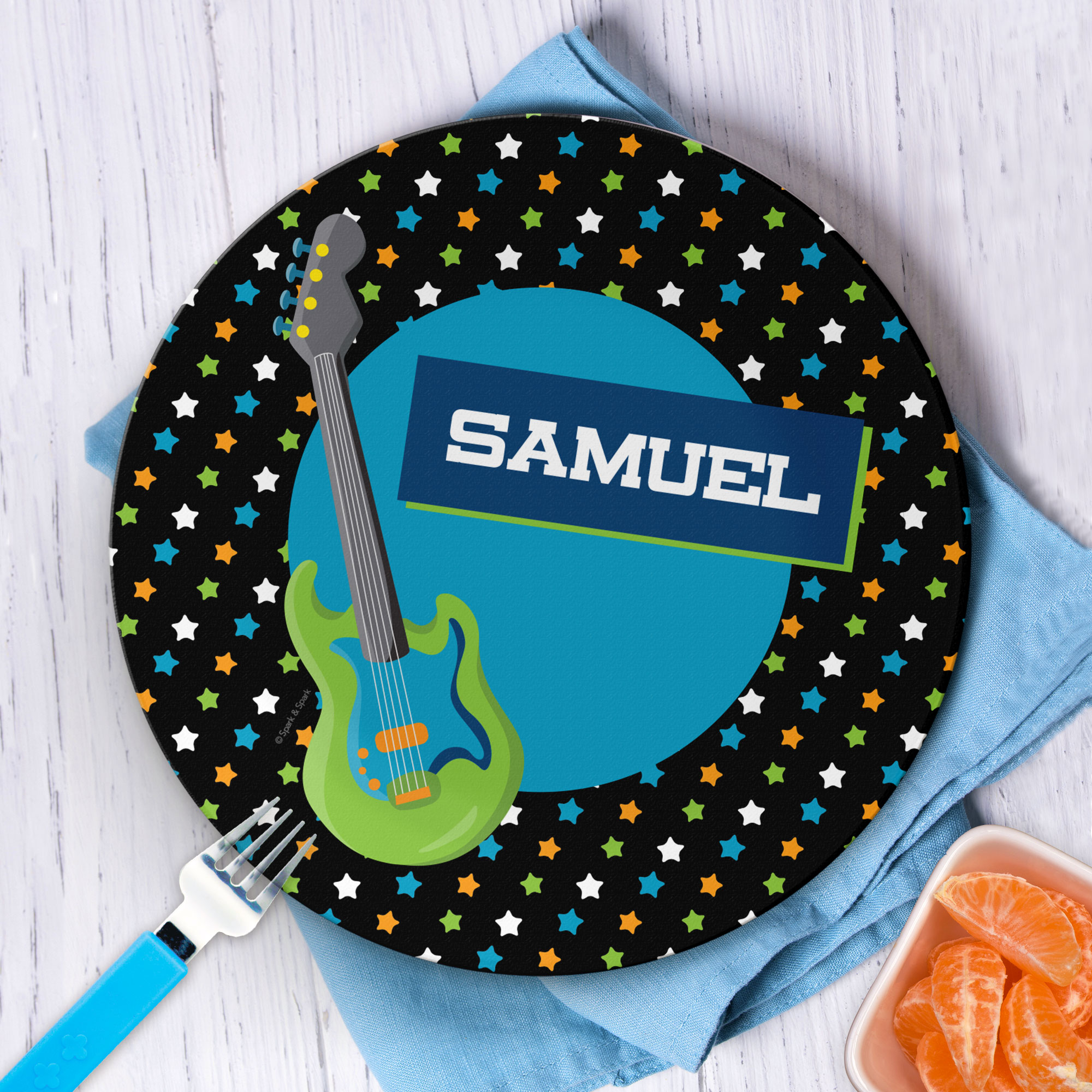 Guitar sounds Kids Plate
