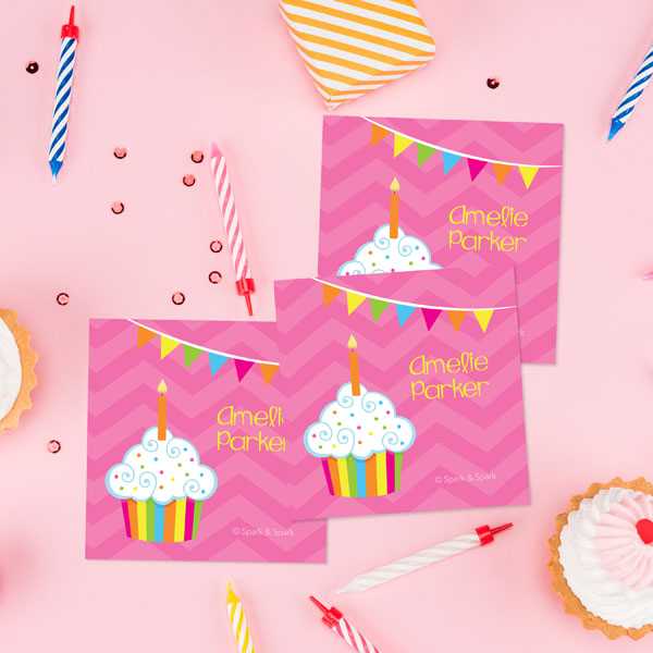 Happy Bday Girl Gift Label Set