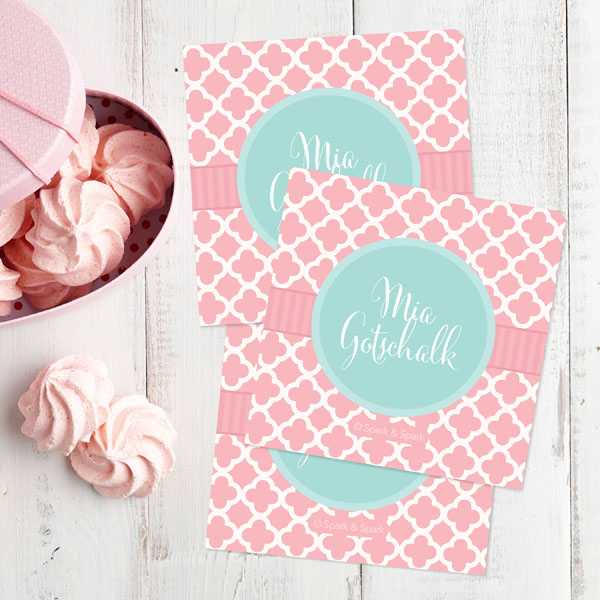 Pretty Pink Quatrefoil Gift Label Set