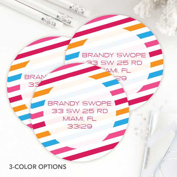 Beautiful Colors Label Set