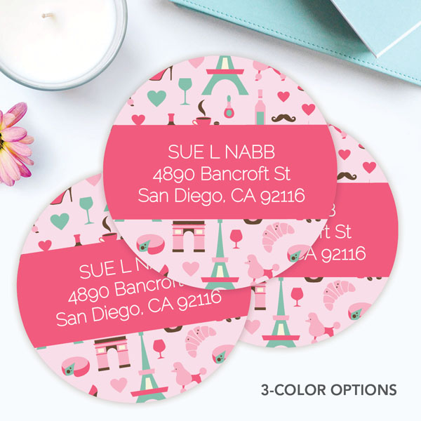 Paris Chic Style Label Set