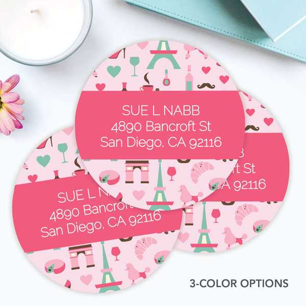 Paris Chic Style Label Set