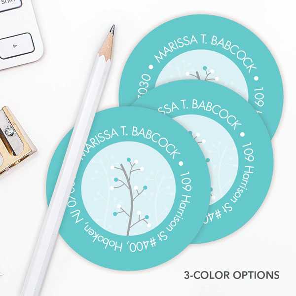 Modern Thin Tree Label Set