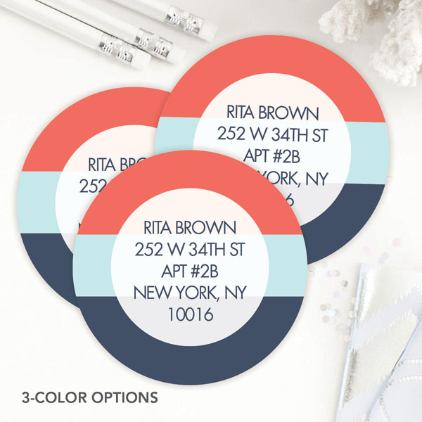 Three Color Rows Label Set