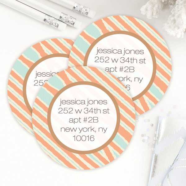 Tapestry Pattern Stripes Label Set