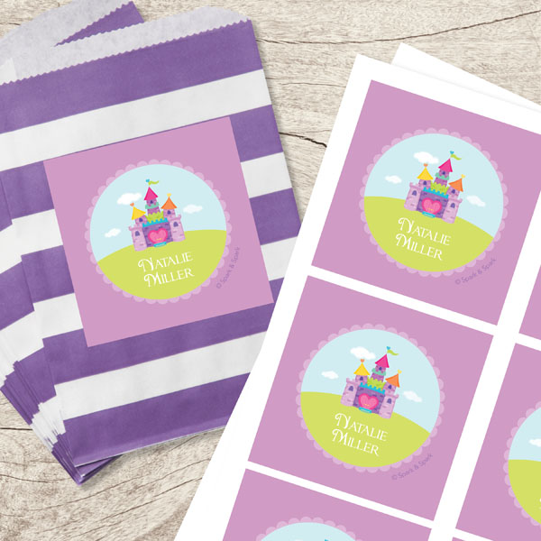 Pretty Heart Castle Gift Label Set