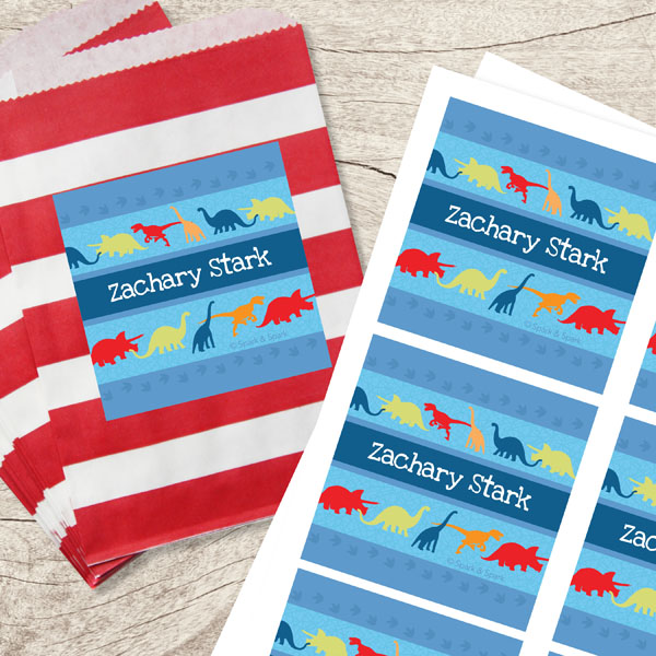 Dinosaur Trails Gift Label Set