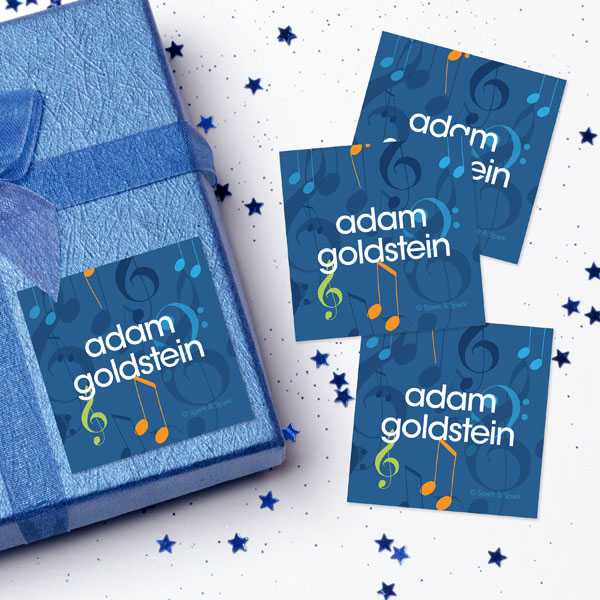 Musical Notes Gift Label Set