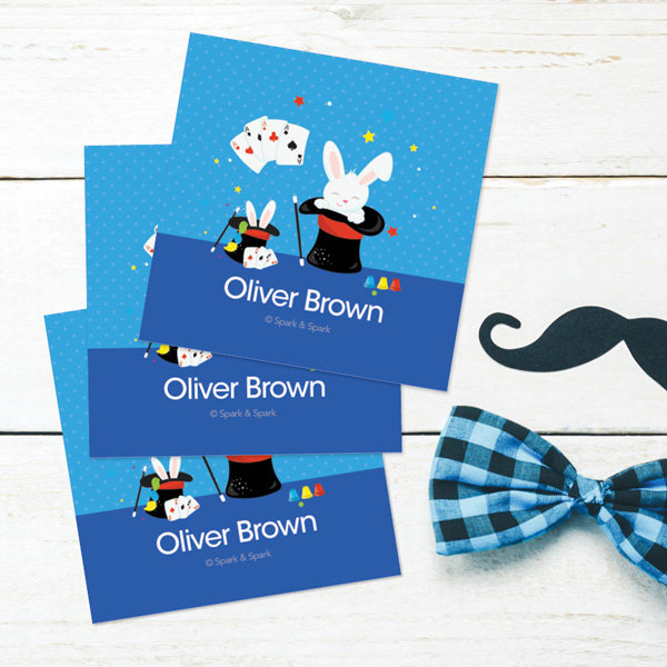 Cute Magician Boy Gift Label Set