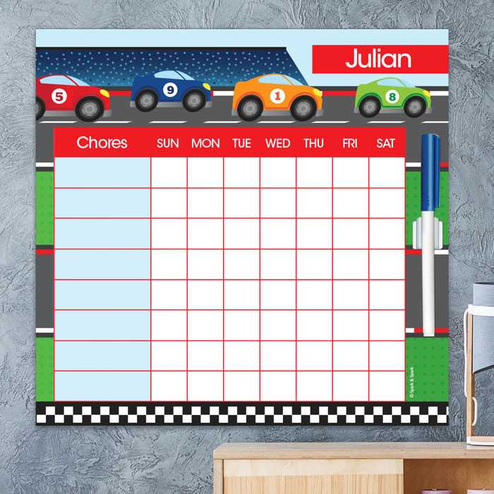 Race To Finish Chore Chart