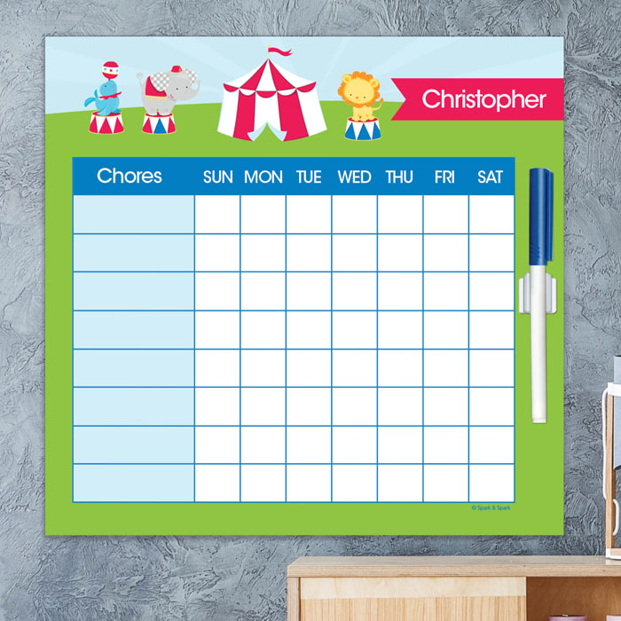 Fun Circus Chore Chart