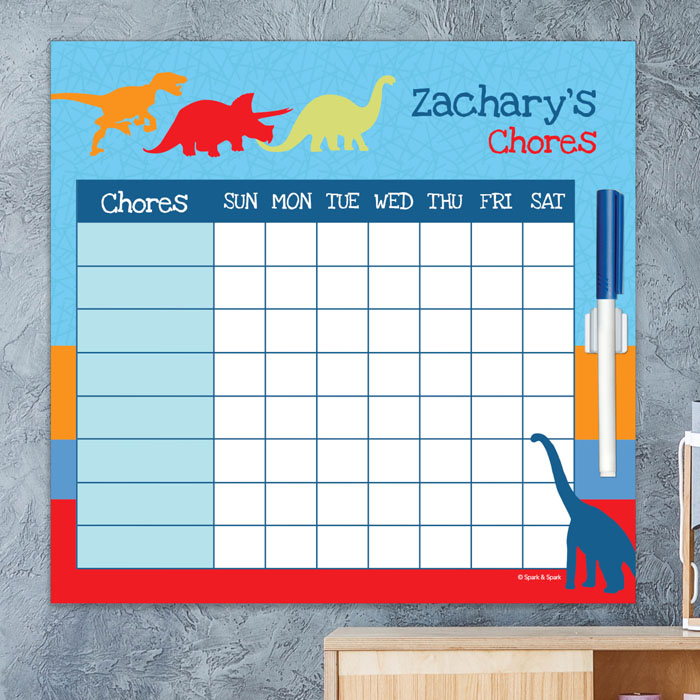 Dinosaur Trails Chore Chart
