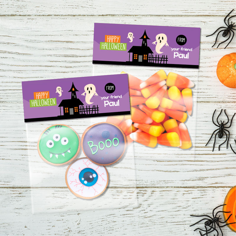 A Ghost in the Town Treat Bags