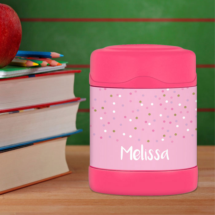 Sweet Glitter Dots Thermos Food Jar
