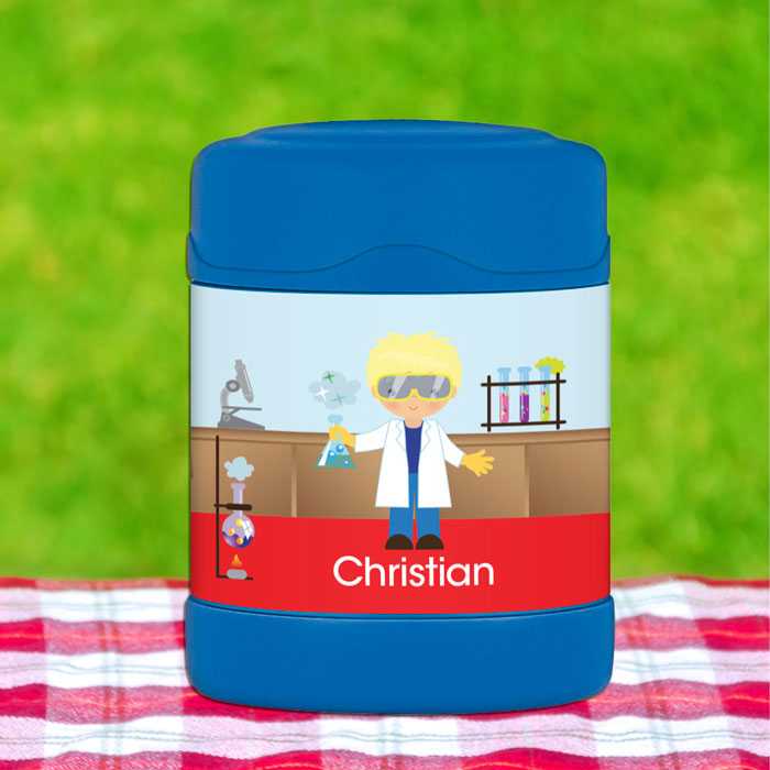 Cool Scientist Boy Thermos Food Jar