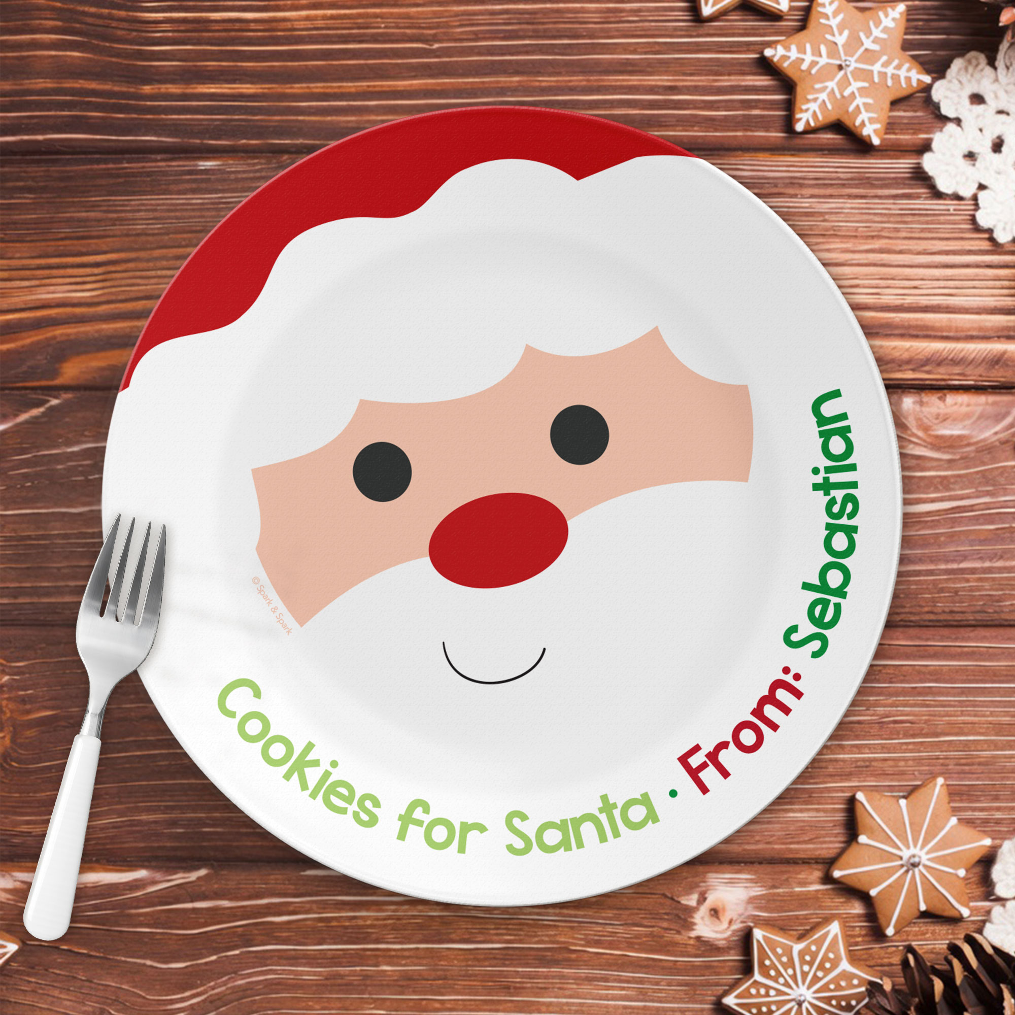 Cookies for Santa Kids Plate