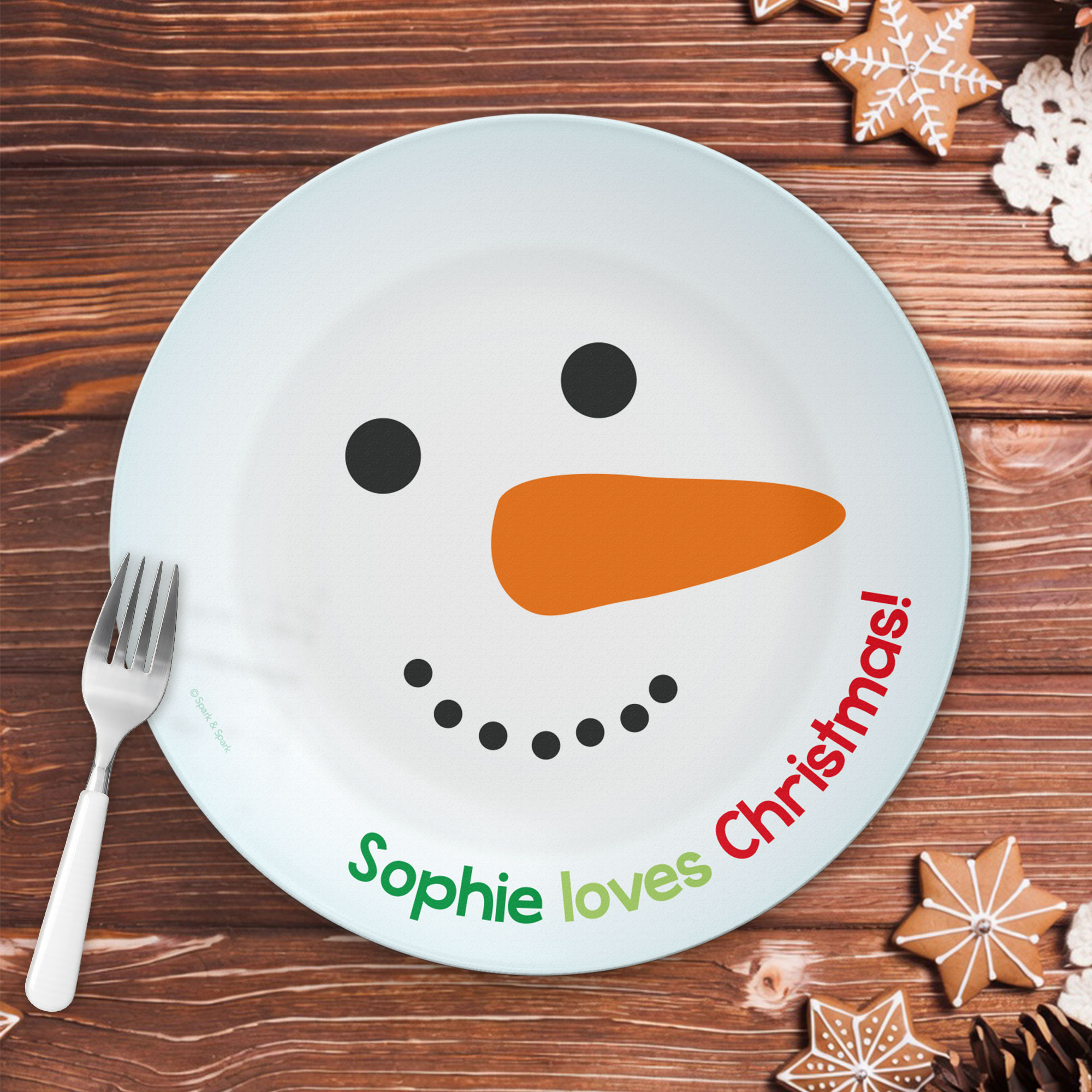 I love Christmas Time Kids Plate