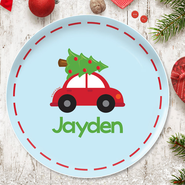 Here Comes The Xmas Tree Kids Plate