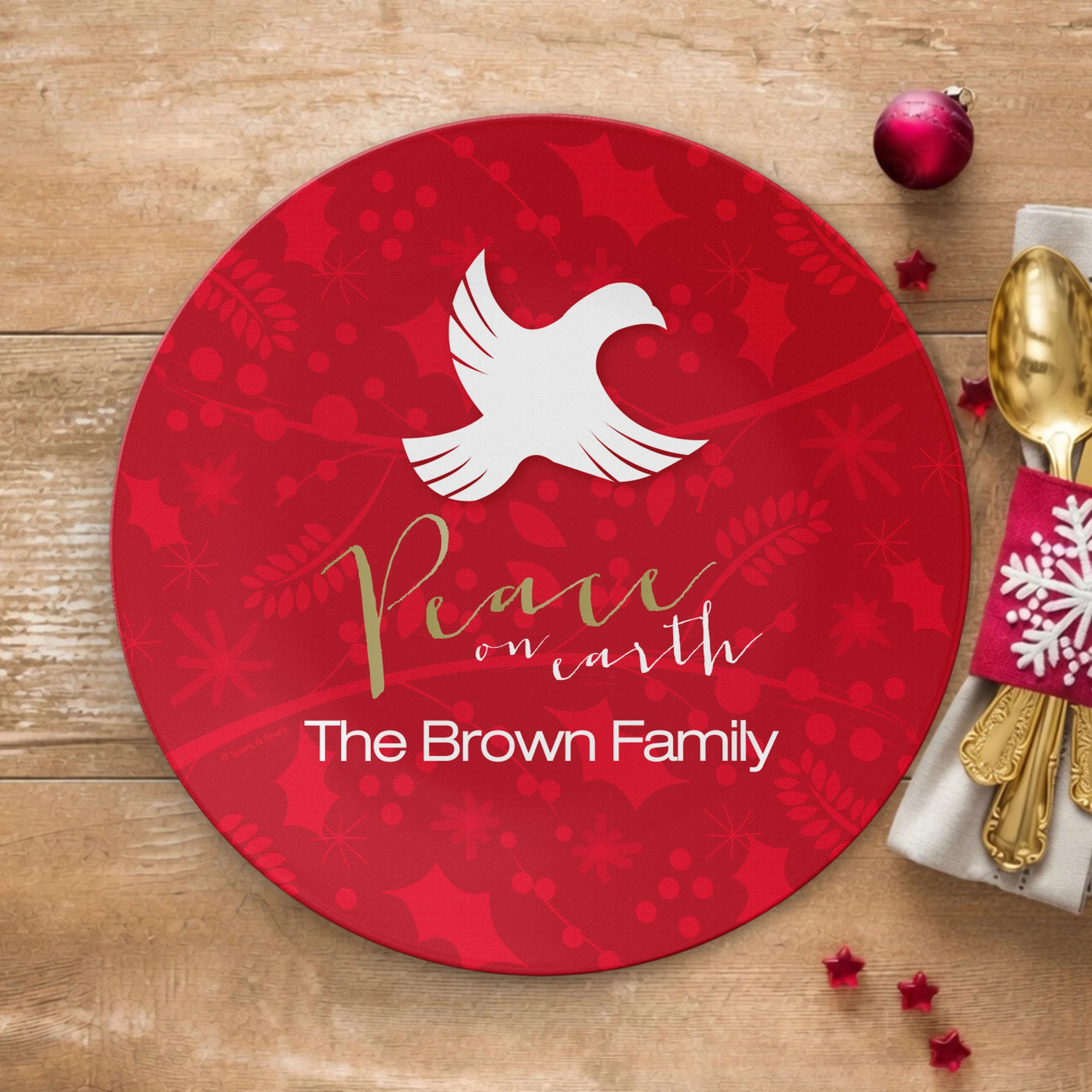 Peace On Earth Christmas Plate