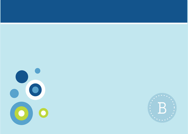 Modern Circles Notecards