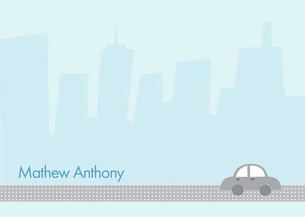 Driving By The City Notecards