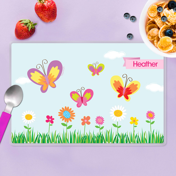 A Butterfly Field Kids Placemat