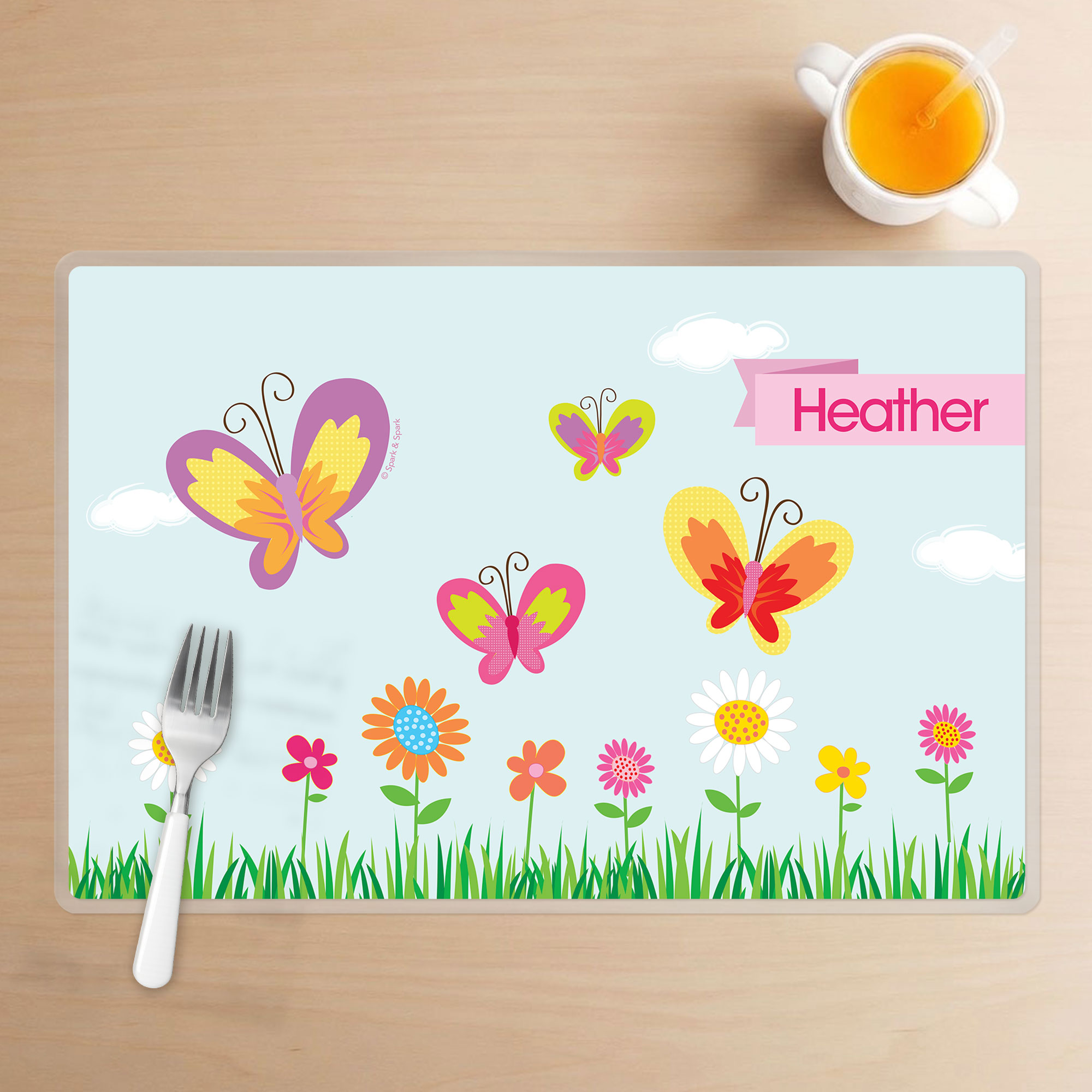 A Butterfly Field Kids Placemat
