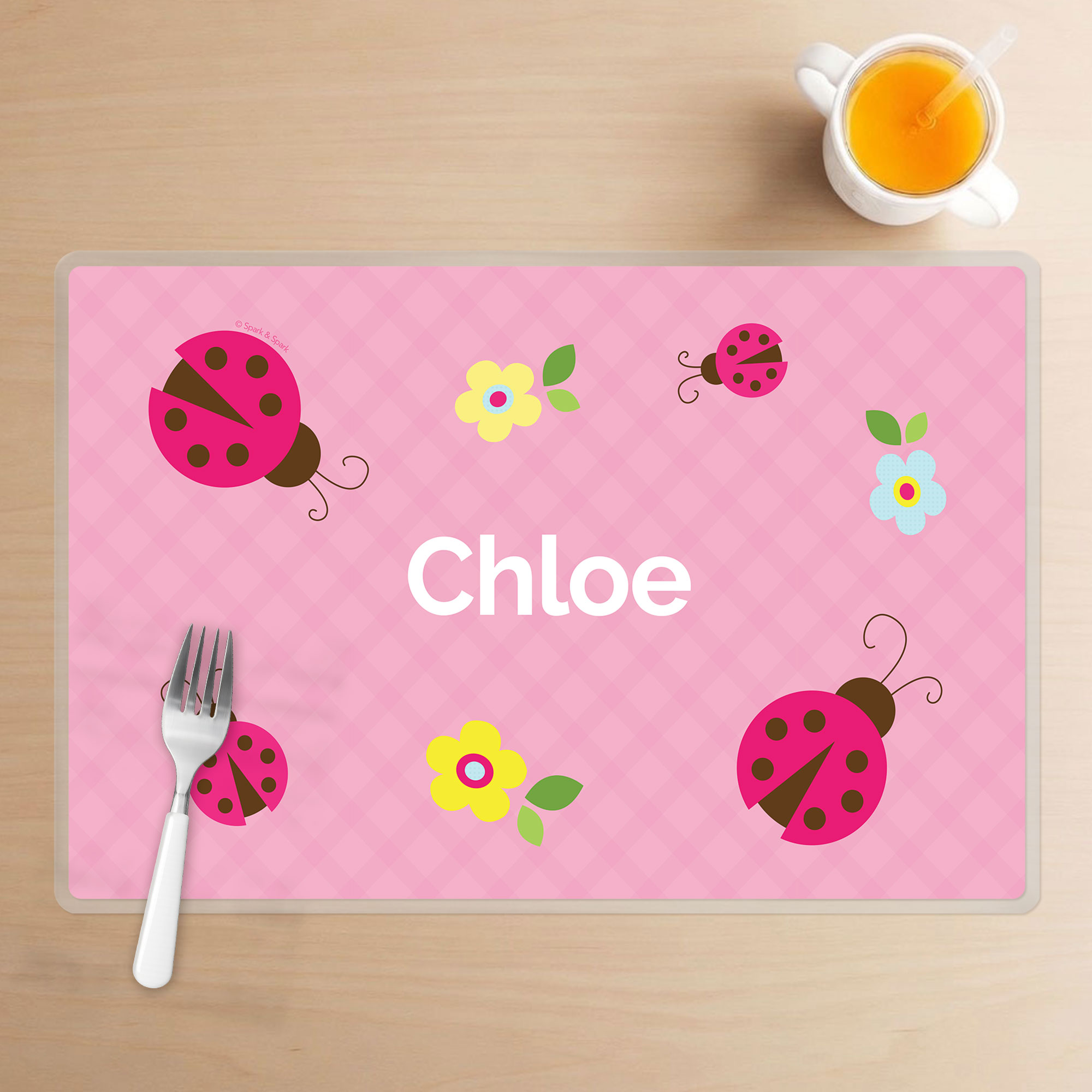 Three Lady Bugs Kids Placemat