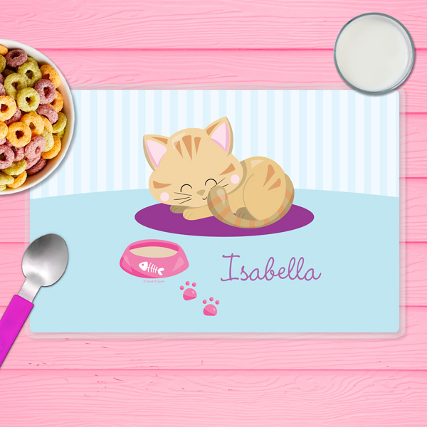 Cute Little Kitten Kids Placemat