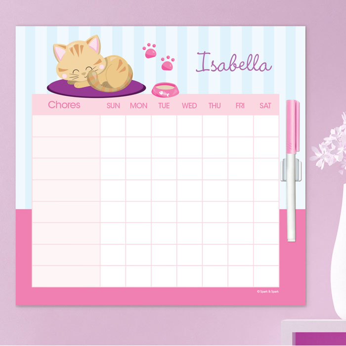 Cute Little Kitten Chore Chart